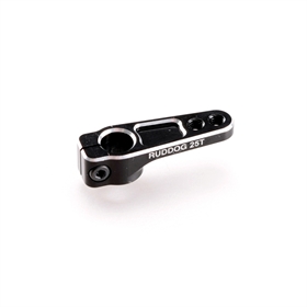 RUDDOG Squadretta servo in alluminio 25T ruddog-aluminium-servo-horn-25t-black