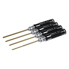 RockAmp Set Cacciaviti esagonali con stelo HSS Titan Plated 1.5mm - 2.0mm - 2.5mm - 3.0mm (4) RA50304