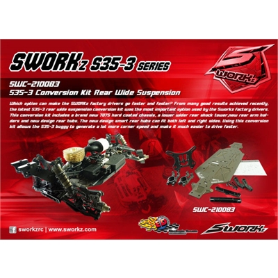 S-Workz S35-3 Kit conversione Rear Wide Suspension - SWC218003