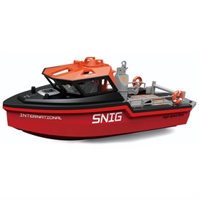 Heng Long SNIG Rescue Boat 1/72 RTR Brushless 2.4ghz lunghezza 32cm. Nero HL3702-B-
