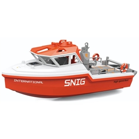 Heng Long SNIG Rescue Boat 1/72 RTR Brushless 2.4ghz lunghezza 32cm. Bianco HL3702-W-