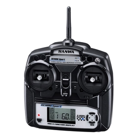 SANWA Gemini Sport + RX391W 2.4ghz 2CH FH-E radiocomando a stick 101A32871A