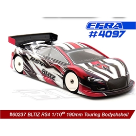 Blitz RS4 1/10 190mm Touring Car Standard Body Shell 0,7mm EFRA 4097 BL60237-07