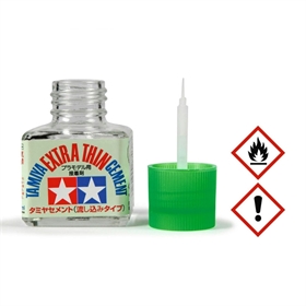 TAMIYA Cement Extra Sottile 40ml colla liquida con pennello TA87003