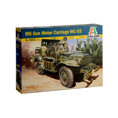 ITALERI 1:35 37mm GUN MOTOR CARRIAGE M6 WC-55 - IT6555