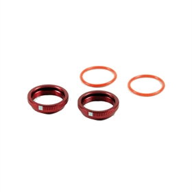 SWORKz BBS System Shock Spring Adjust Nut (RED)(2PC) SW330560R