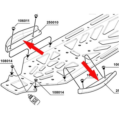 S-Workz S350 BE1 protezioni laterali inferiori trasparenti (2) - SW250010