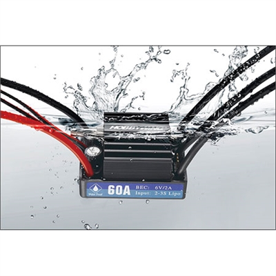 Hobbywing SEAKING V3.1 60A. regolatore elettronico waterproof con raffreddamento ad acqua 30302200 - SE30302200