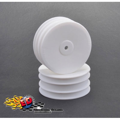 1/10 Off-Road Cerchio Anteriore Bianco 4WD esagono 12mm - U4496