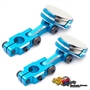 Yeah Racing supporti carrozzeria magnetici regolabili in ergal CNC BLU(2) - YA-0531BU