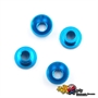 Yeah Racing Rondelle svasate speciali per montaggio Servocomando M3 in alluminio BLU (4) - YA-0577BU