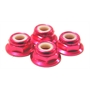 DADO FRENATO FLANGIATO IN ALLUMINIO 4mm (4) ROSA BASSO - 111046PK