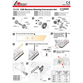 KF E4D counter sterring conversion set KF E4D counter sterring conversion set2 - K2128