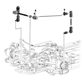 KF E4 Set Barra antirollio su cuscinetti KF E4 Set Barra antirollio su cuscinetti - K2102