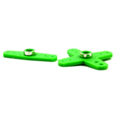 SQUADRETTE SERVO RINFORZATE X FUTABA (2PZ) VERDE - 115003G