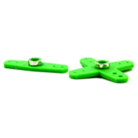 SQUADRETTE SERVO RINFORZATE X KO SANWA JR (2PZ) VERDE SQUADRETTE SERVO RINFORZATE X KO SANWA JR (2PZ) VERDE - 115004G