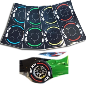 Protezioni x Gomme Formulino Adesive in Laminato Pretagliato 4 coppie 4 colori Protezioni x Gomme Formulino Adesive in Laminato Pretagliato 4 coppie 4 colori - PT-FF16