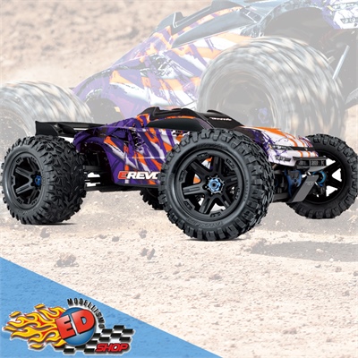 TRAXXAS E-REVO 2.0 VXL 6S BRUSHLESS VIOLA Monster Truck - TXX86086-4