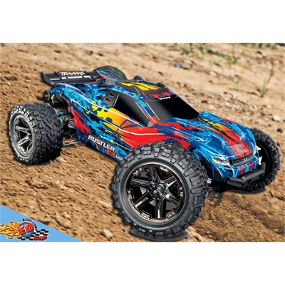 TRAXXAS RUSTLER VXL 4WD RED Monster Truck - TXX67076-4