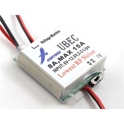 Hobbywing BEC regolatore di voltaggio LiPo 6V. 8A.3S - 86010030 - HW-UBEC-8A-V1