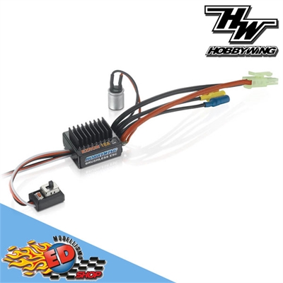 Hobbywing EZRUN 18A. Regolatore brushless Sensorless V2 x modelli 1/18 - 1/24 81010020 - EZRUN-18A-V2