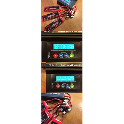 EV-Multi adapter adattatore per il caricamento contemporaneo di pi?? pacchi batterie 3x2S-2x3S - EV-MA