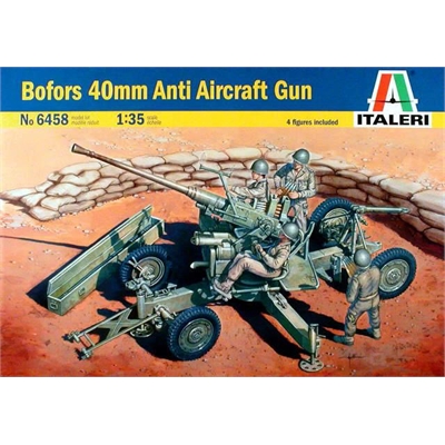 ITALERI CANNONE BOFORS 40MM ANTI AIRCRAFT 1:72 - IT6458