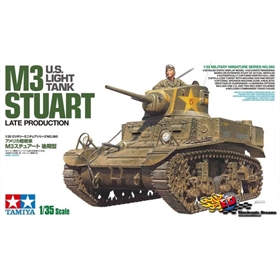 TAMIYA US Tank M3 Stuart Late Production 1/35 TAMIYA US Tank M3 Stuart Late Production 1/35 - TA35360