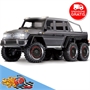 TRAXXAS TRX-6 Mercedes-Benz G 63 AMG 6x6 Trail Crawler con Kit Luci- GRIGIO - TXX88096-4-SLVR