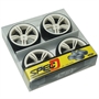 Yeah Racing Spec D gomme da DRIFT offset +3 con cerchio 5 raggi doppi Bianchi2 - WL-0089