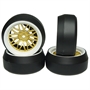 Yeah Racing Spec D gomme da DRIFT offset +6 LS cerchio BBS Oro con canale Bianco (4) - WL-0088