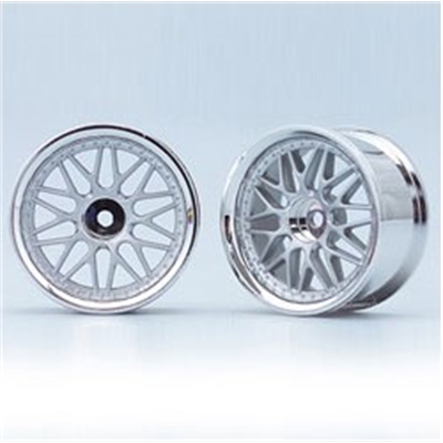 Yokomo cerchi da DRIFT offset +4 cerchio a 10 raggi matt silver (2) - Y-TW-1313MS