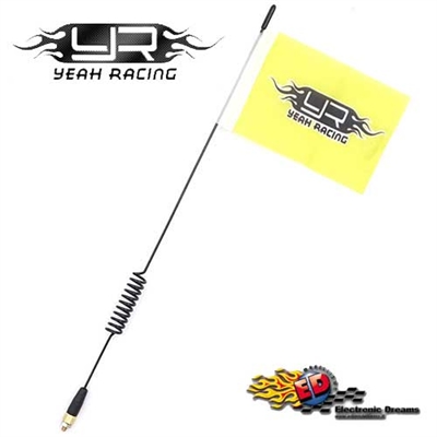 Yeah Racing Antenna in metallo con bandierina x TRAXXAS TRX-4 - TRX4-052