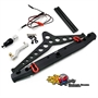 Yeah Racing Paraurti Posteriore in Alluminio con LED supporto ruota e gancio traino per AXIAL SCX10- - YA-0549