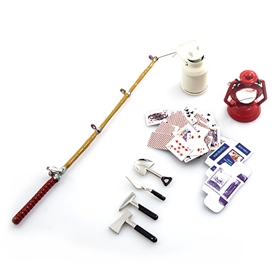 Yeah Racing canna da pesca, lampade a petrolio, mazzi carte e set piccoli attrezzi accessori Jeep e Yeah Racing canna da pesca, lampade a petrolio, mazzi carte e set piccoli attrezzi accessori Jeep e  - YA-0364