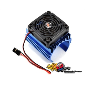 Hobbywing Dissipatore in alluminio con Ventola per motori diametro 44mm con ventola 50x50x10 8608013 Hobbywing Dissipatore in alluminio con Ventola per motori diametro 44mm con ventola 50x50x10 8608013 - HW86080130