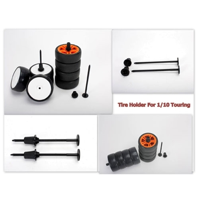 TM Pin porta gomme 1/10 (2) Nero - 116068BK