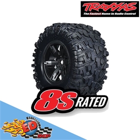 TRAXXAS Gomme e cerchi XMAXX 8S (2) TRAXXAS Cerchi con gomme XMAXX 8S (2) - TXX7772X