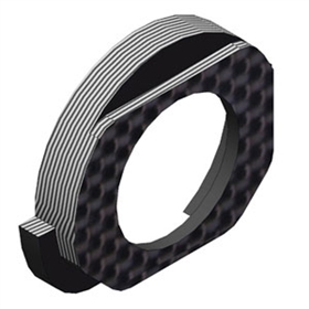 Supporto cuscinetto posteriore regolabile in carbonio 4mm SX Supporto cuscinetto posteriore regolabile in carbonio 4mm SX - HK110L