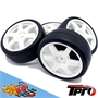 TPRO 1/10 TC Racing Premounted Tire Long Life 40sh (4) - TP440140WH