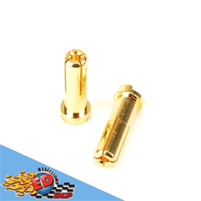 MonkeyKingRC connettori testa piatta 5mm battery plug (2) GOLD - MK2902