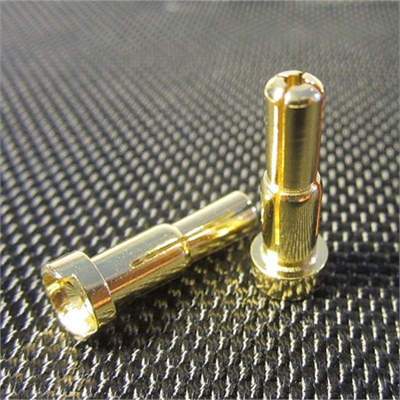 TQ Racing connettori testa piatta 4/5x15mm battery plug (2) GOLD - TQ2511