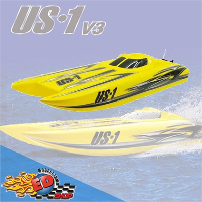 Joysway US.1 V3 Catamarano Brushless Racing Boat 2.4GHZ ATR - JSW-8302V3