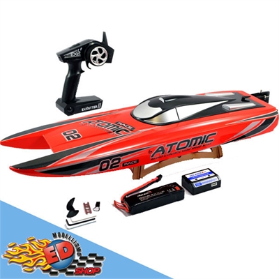 VOLANTEX Racent Atomic 70cm Brushless Racing Boat (RED) ARTR - V792-4R