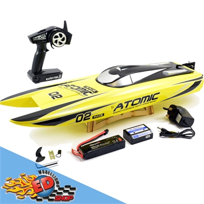 VOLANTEX Racent Atomic 70cm Brushless Racing Boat (YELLOW) RTR - V792-4Y