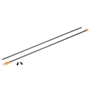 K-FACTORY SUPPORTO ANTENNA 1/8 SUPERFLESSIBILE ARANCIO con 2 antenne - K7003O