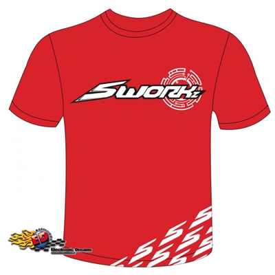 S-Workz original RED T-Shirt taglia Large - SW970024L
