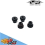 Yeah Racing dadi ruote per setup system in alluminio colore NERO - YT-0182BK