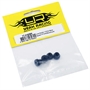 Yeah Racing dadi ruote per setup system in alluminio colore NERO2 - YT-0182BK