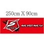 S-Workz Striscione per esterni 250cm * 90cm - SW970003